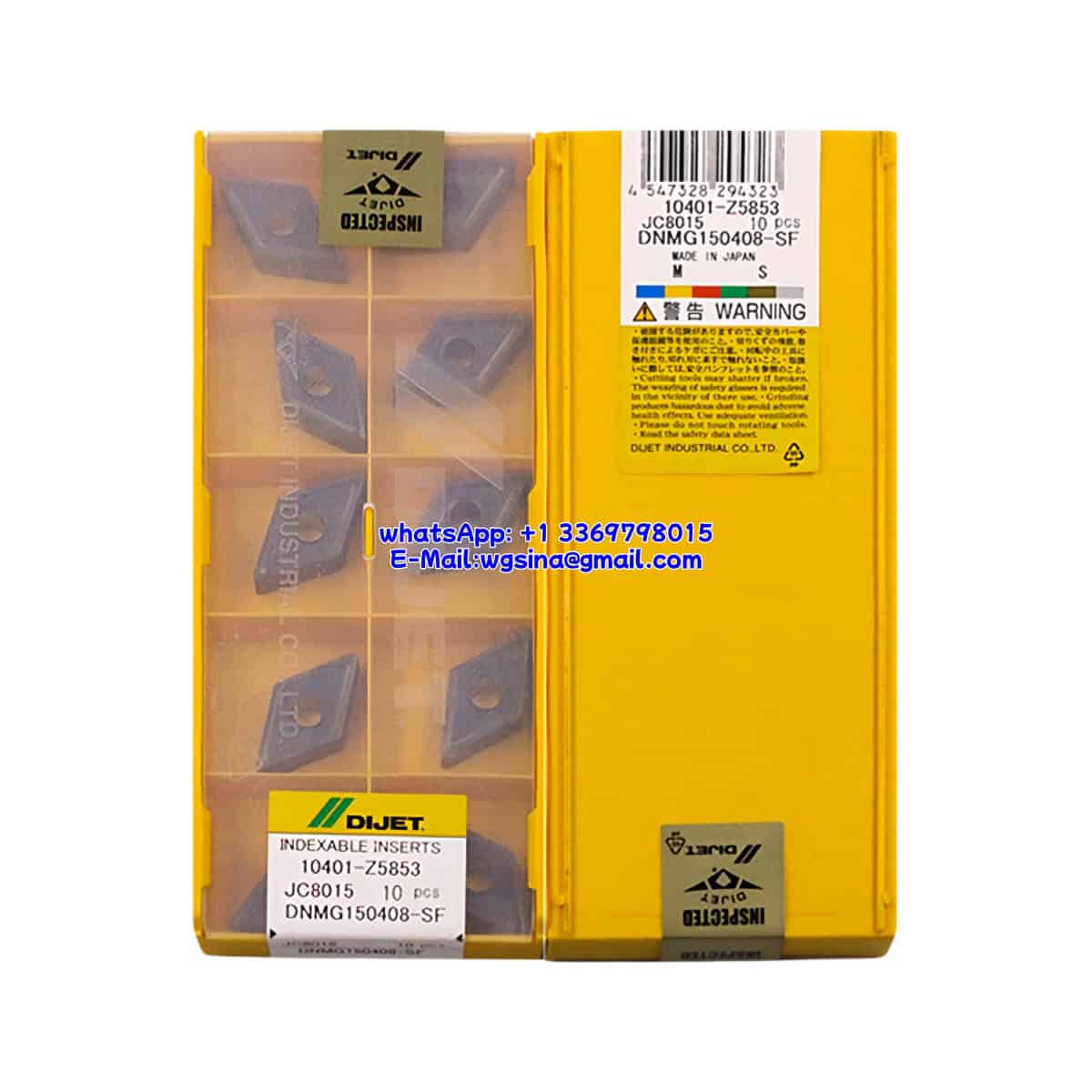 DIJET 100% Original DNMG150408-SF JC8015 Cutting Tools 10PCS