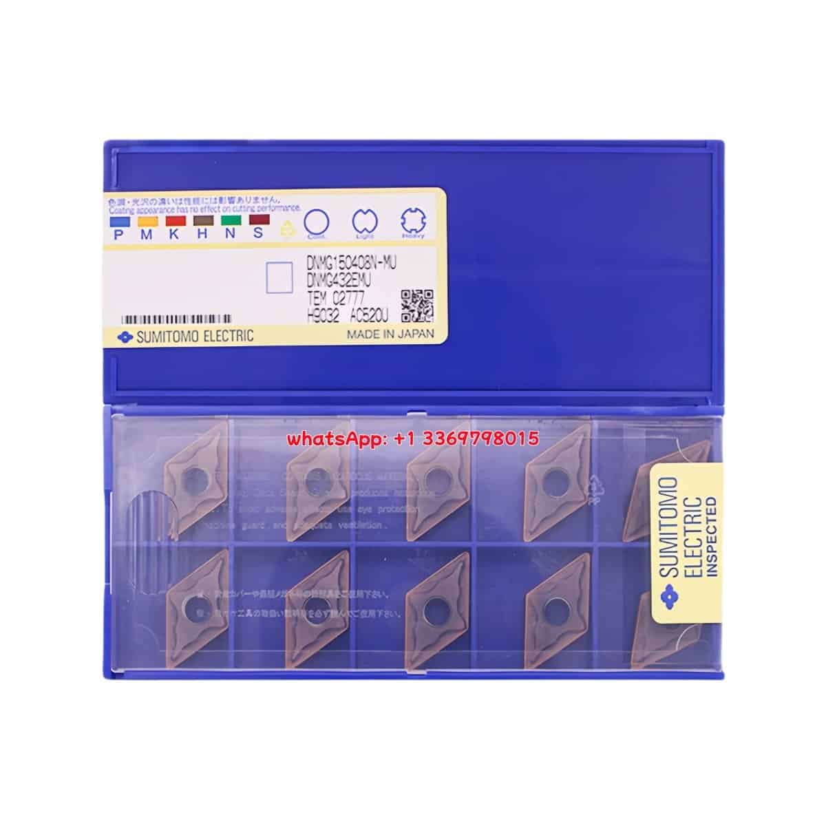 SUMITOMO 100% Original DNMG150408N-MU AC520U Cutting Tools 10PCS