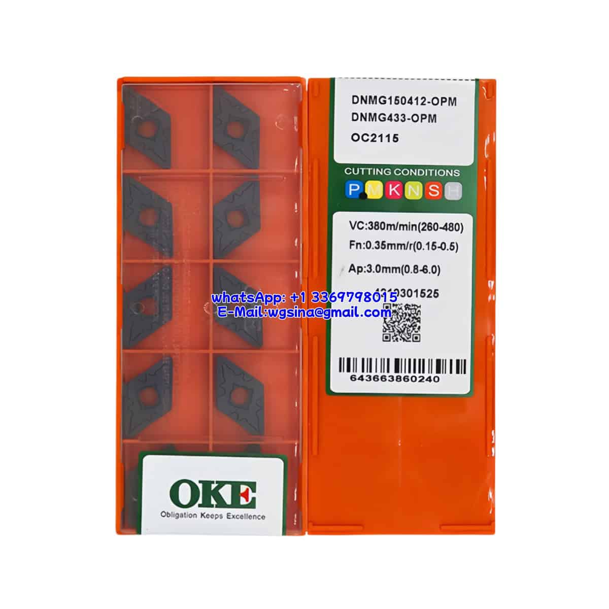 OKE 100% Original DNMG150412-OPM OC2115 Cutting Tools 10PCS