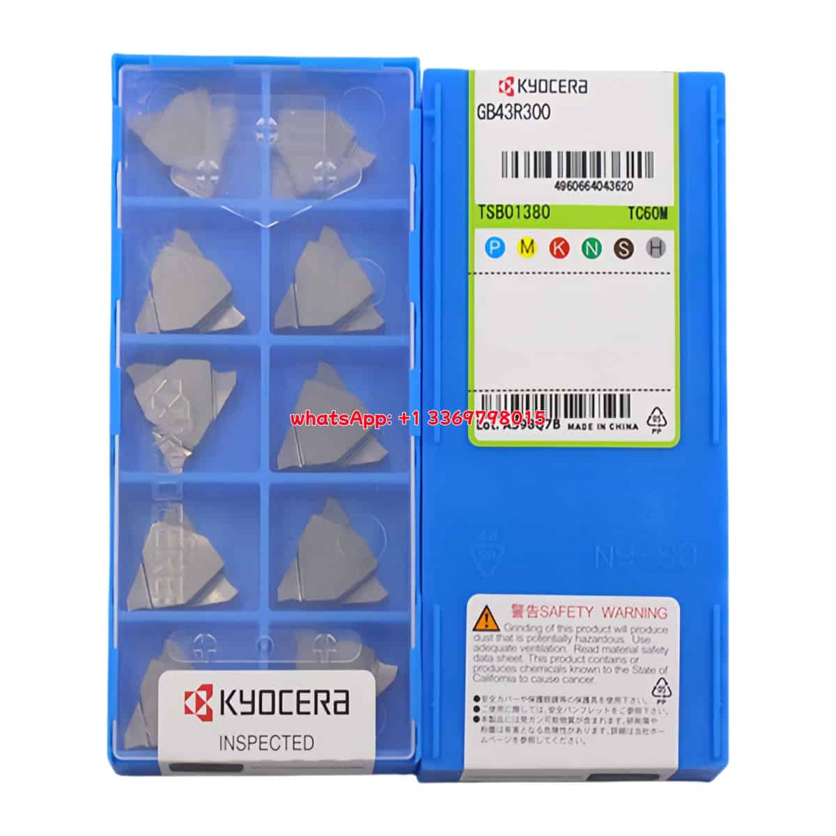 Kyocera 100% Original GB43R300 TC60M Cutting Tools 10PCS