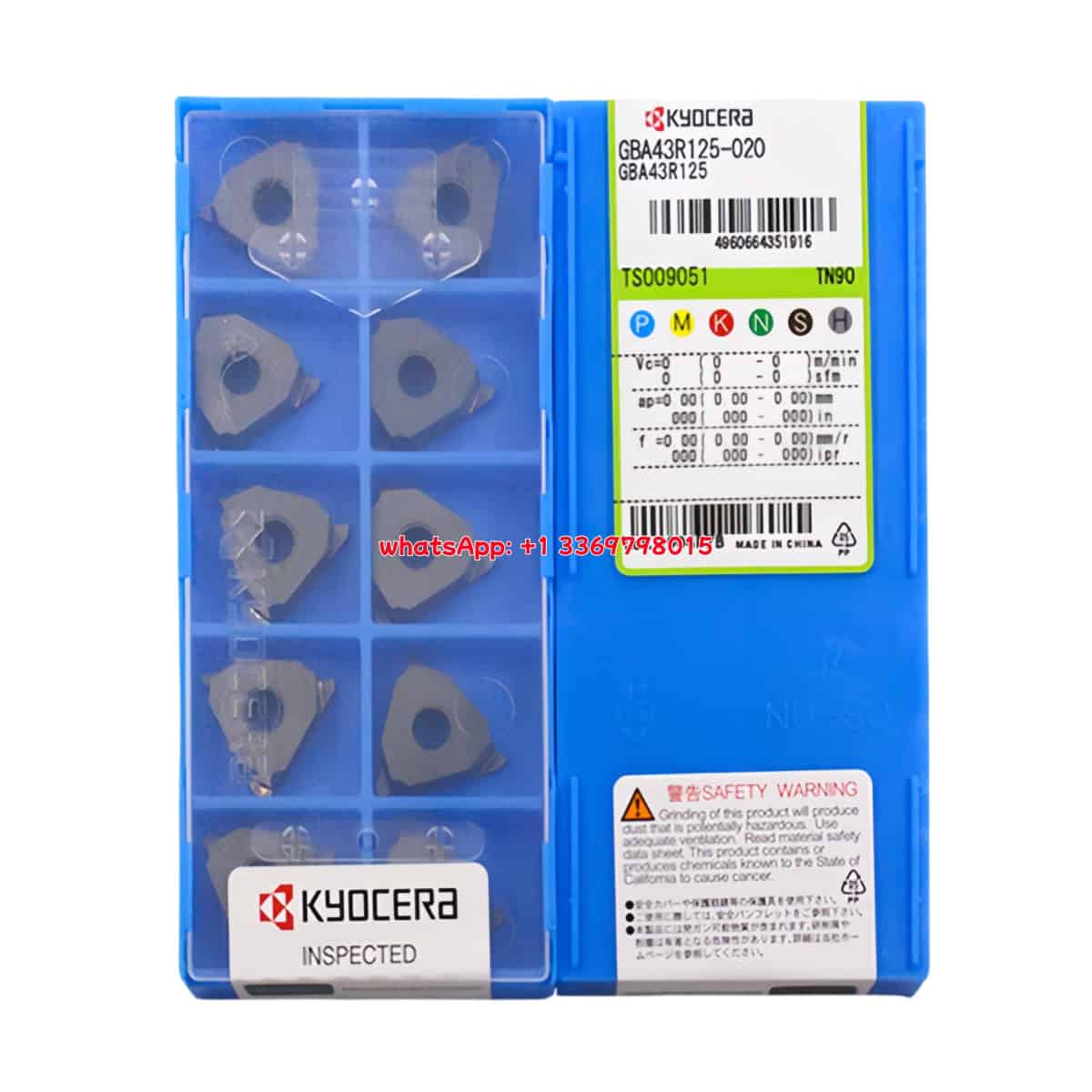 Kyocera 100% Original GBA43R125-020 TN90 Cutting Tools 10PCS