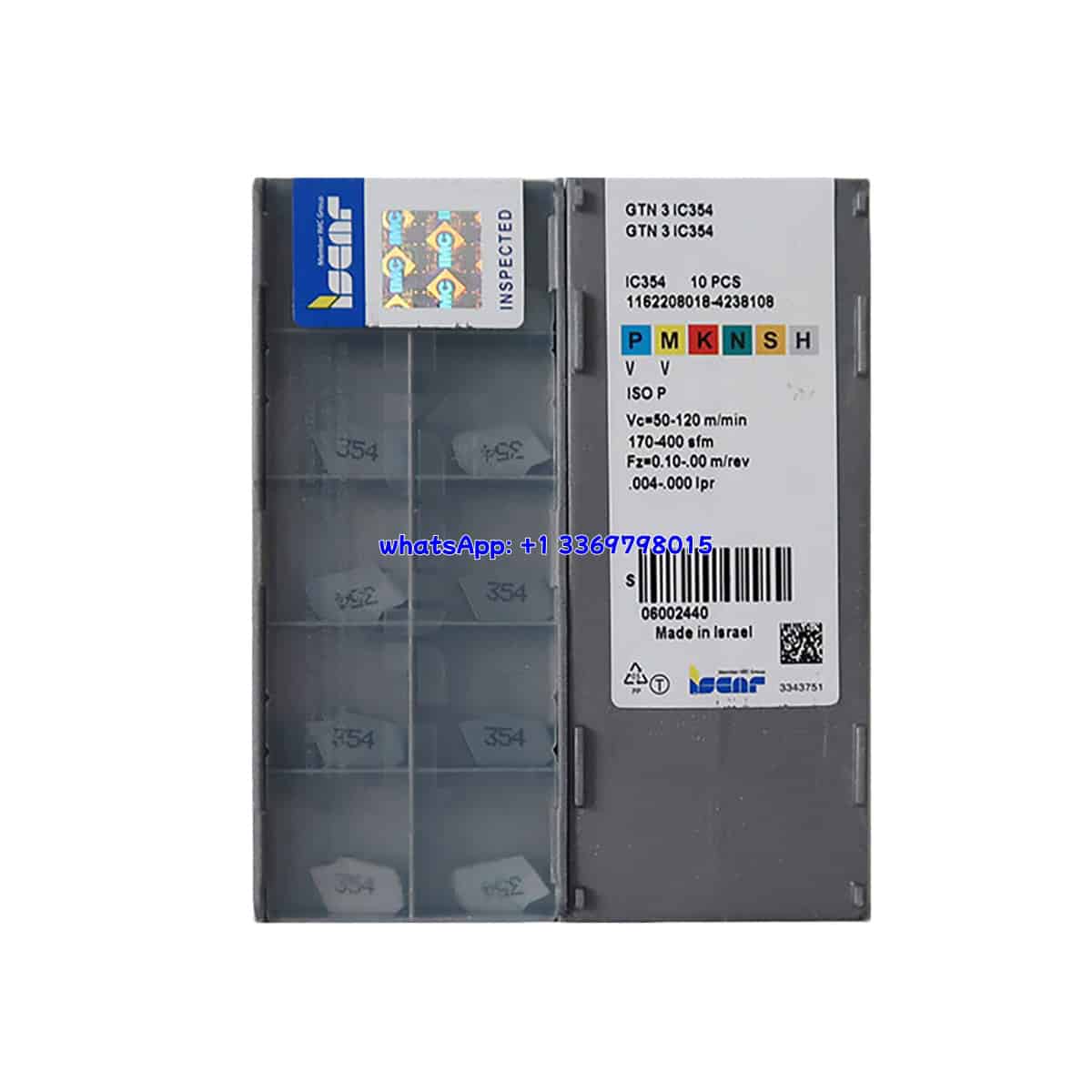Iscar 100% Original GTN 3 IC354 Turning Insert 10PCS