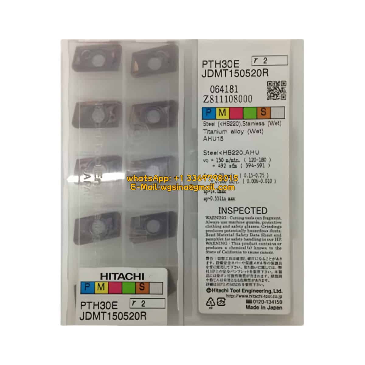 HITACHI 100% Original JDMT150520R PTH30E Cutting Tools 10PCS