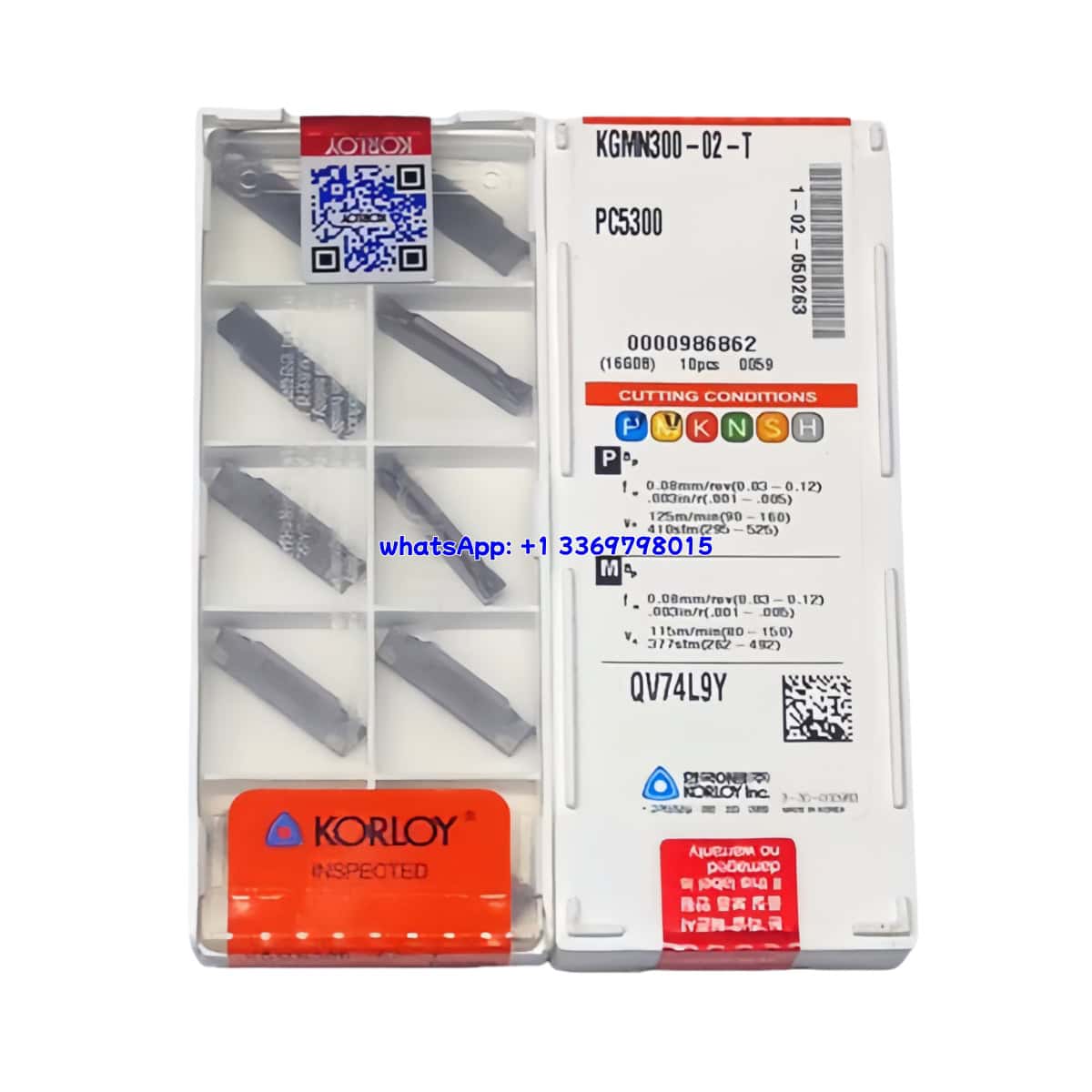 Korloy 100% Original KGMN300-02-T PC5300 Cutting Tools 10PCS