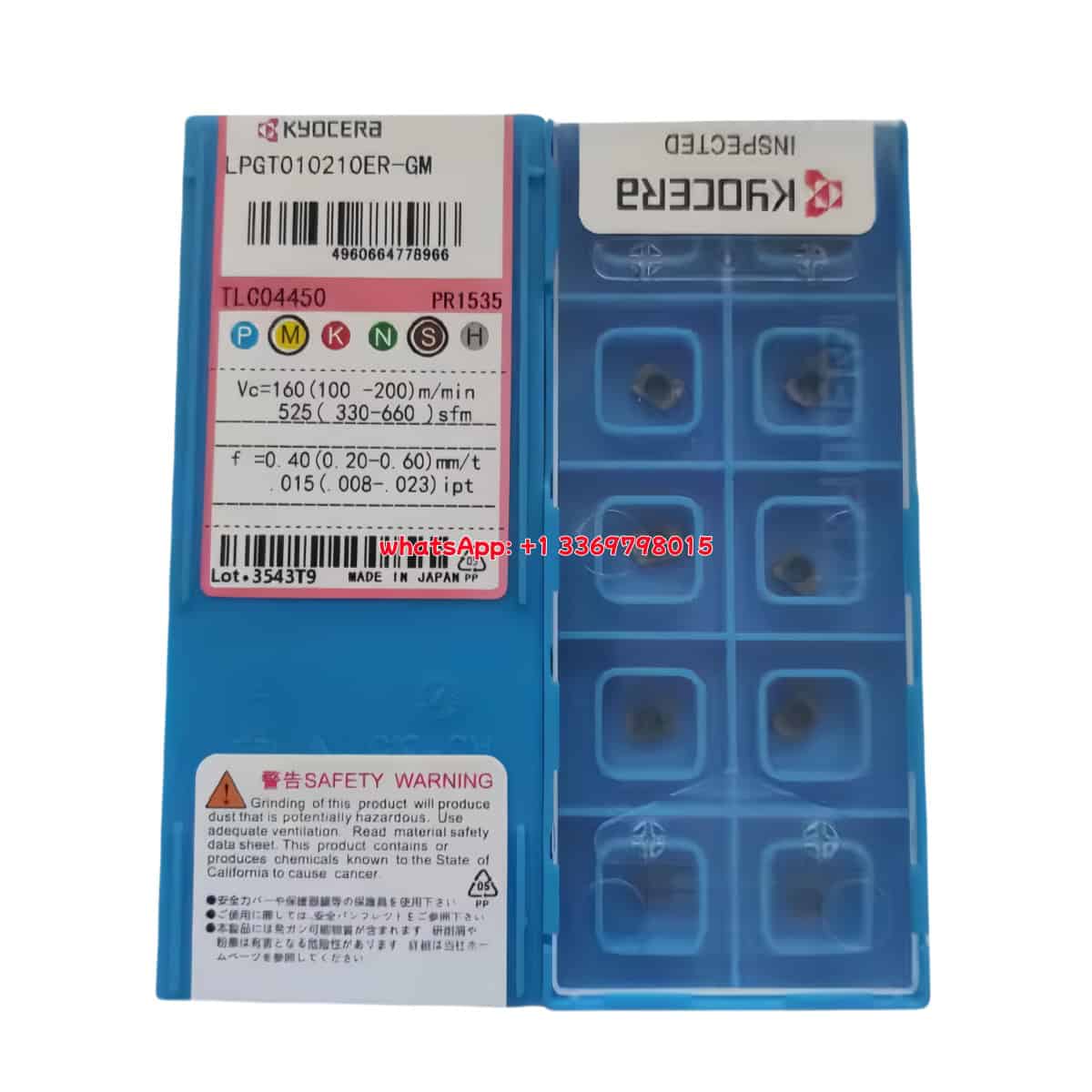 Kyocera 100% Original LPGT010210ER-GM PR1535 Cutting Tools 10PCS