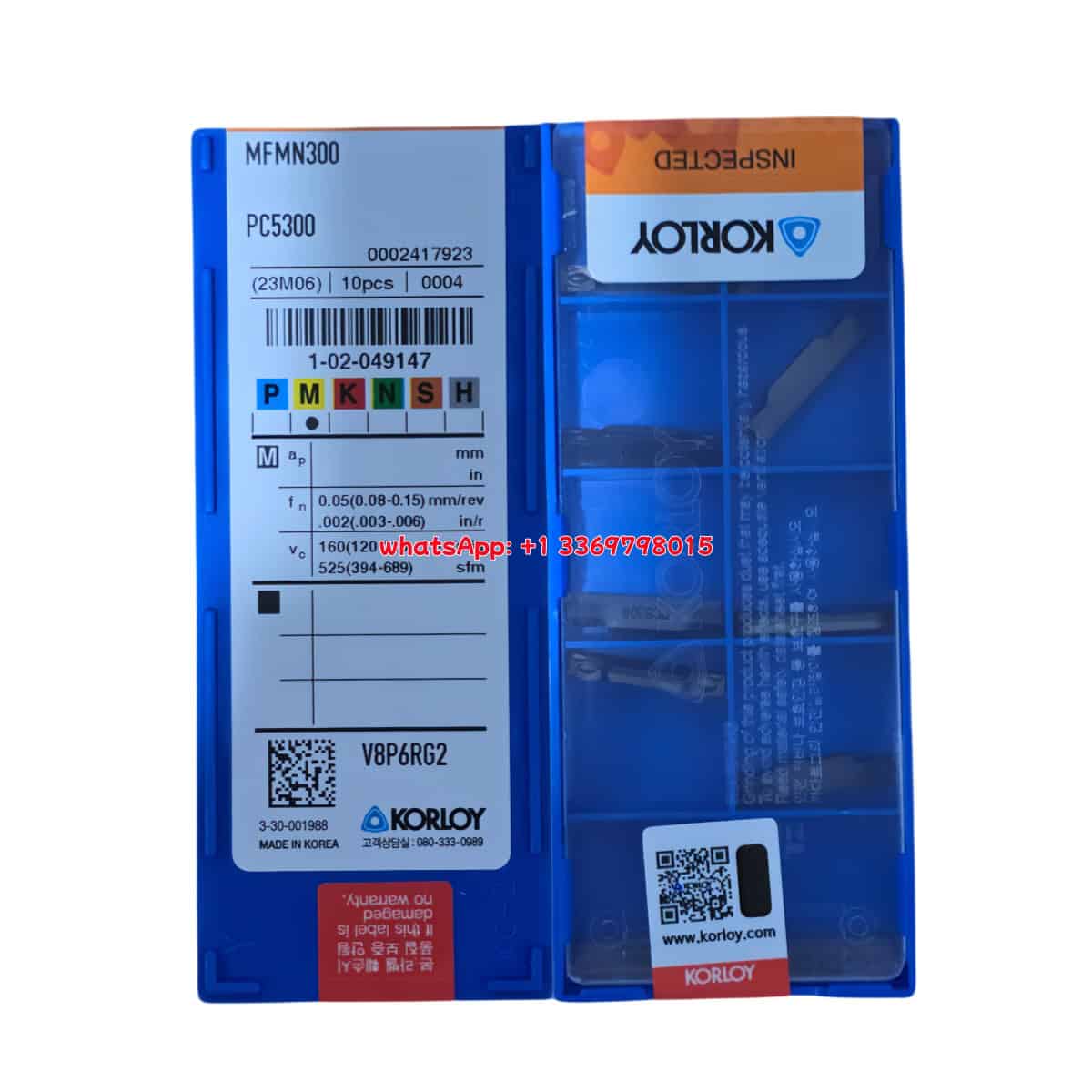 Korloy 100% Original MFMN300 PC5300 Cutting Tools 10PCS