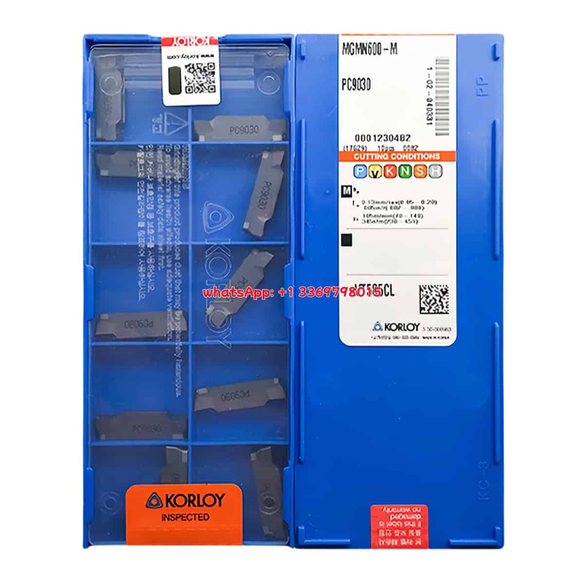 Korloy 100% Original MGMN600-M PC9030 Cutting Tools 10PCS