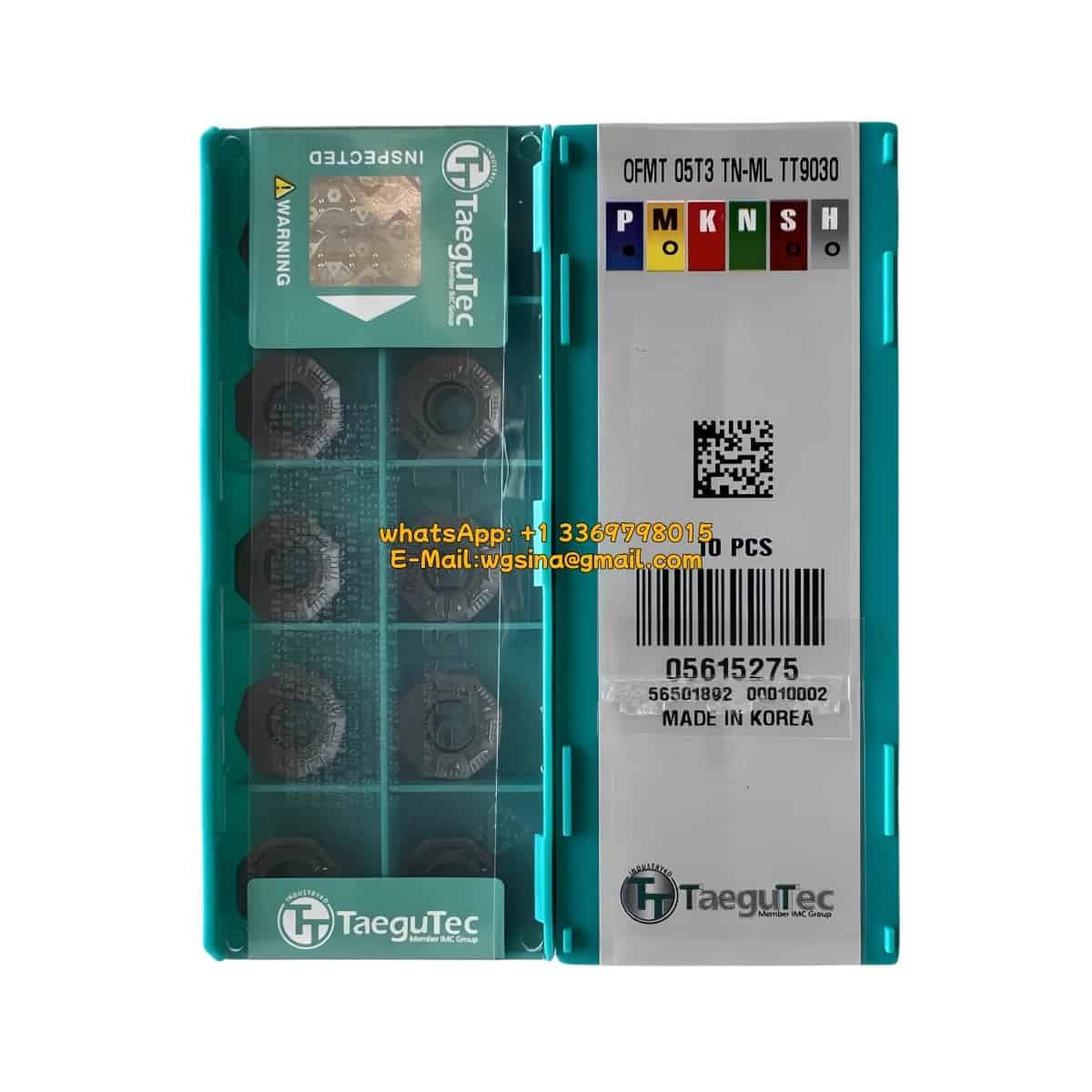 TaeguTec 100% Original OFMT 05T3 TN-ML TT9030 Cutting Tools 10PCS