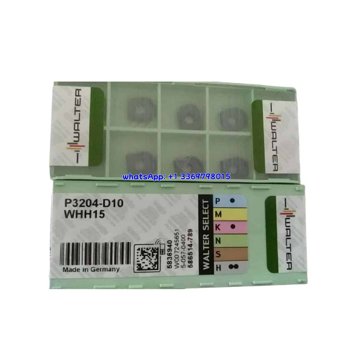 WALTER 100% Original P3204-D10 WHH15 Turning Insert 10PCS