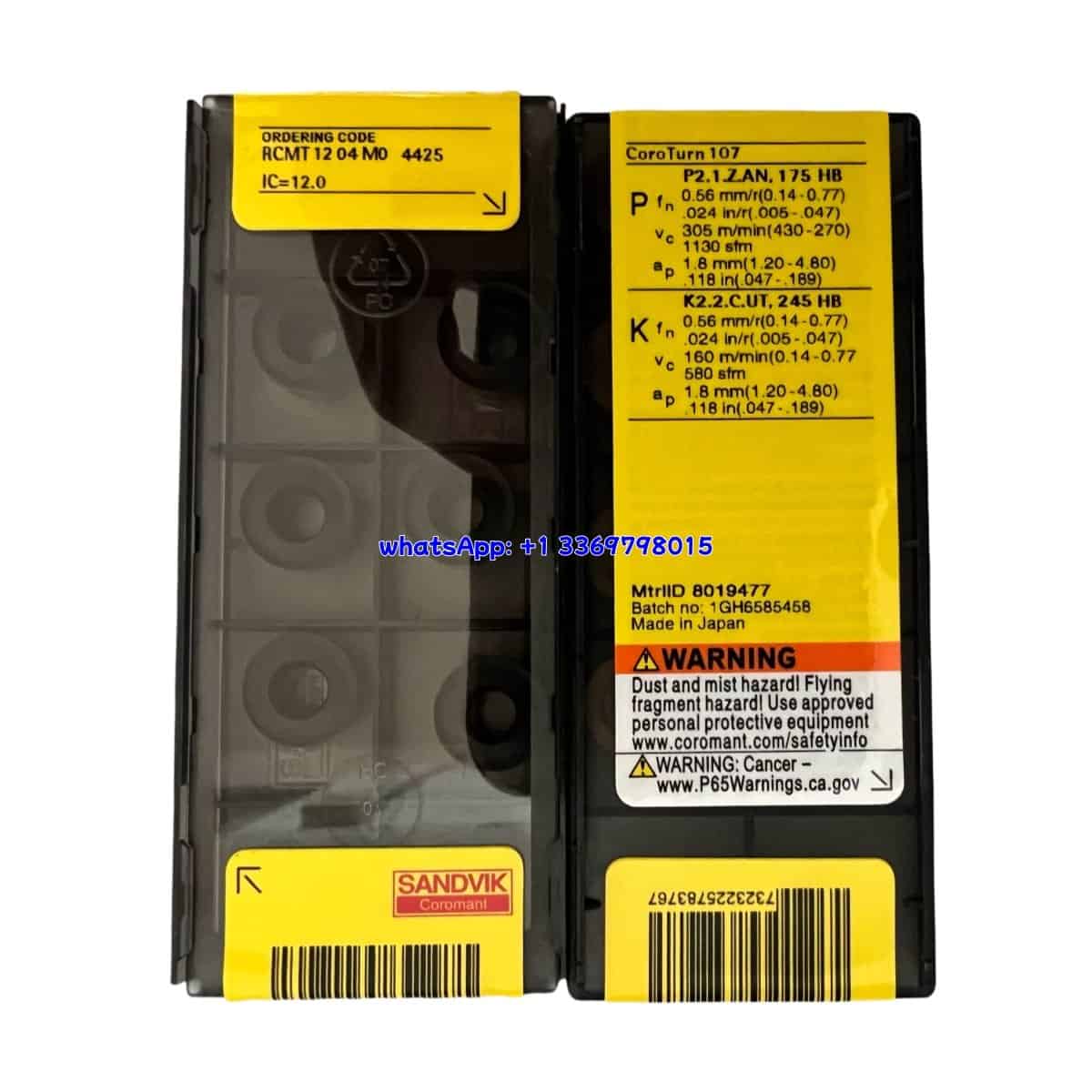 Sandvik 100% Original RCMT1204M0 4425 Turning Insert 1 pcs