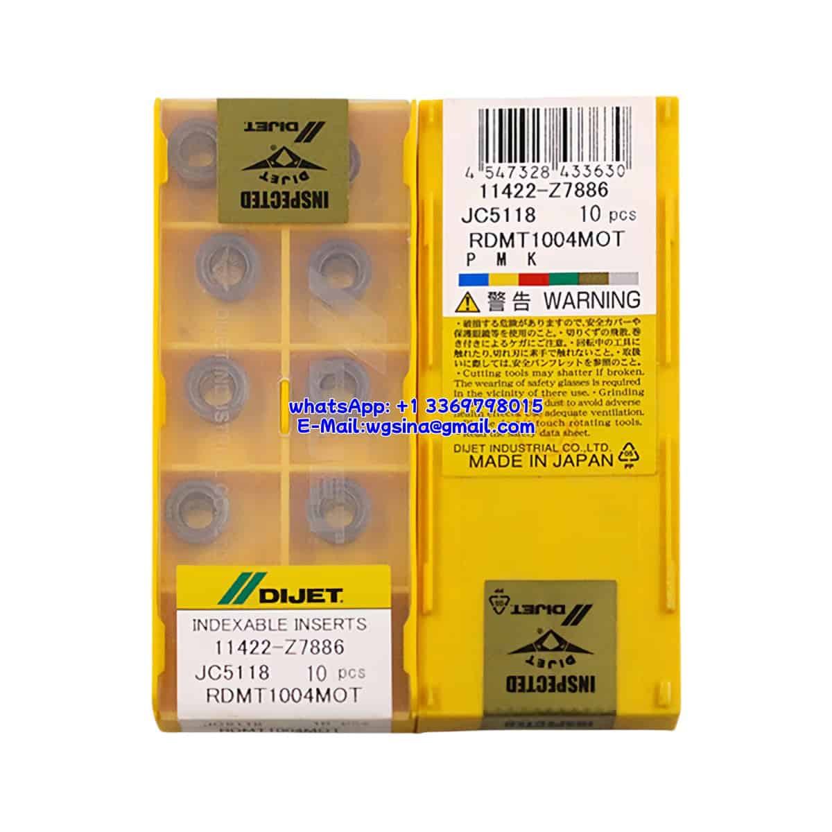 DIJET 100% Original RDMT1004MOT JC5118 Cutting Tools 10PCS