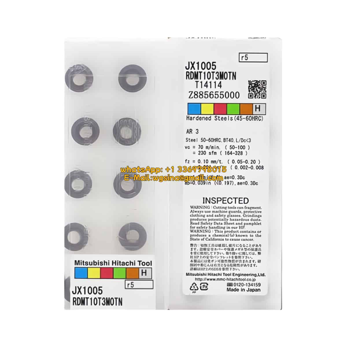HITACHI 100% Original RDMT10T3MOTN JX1005 Cutting Tools 10PCS