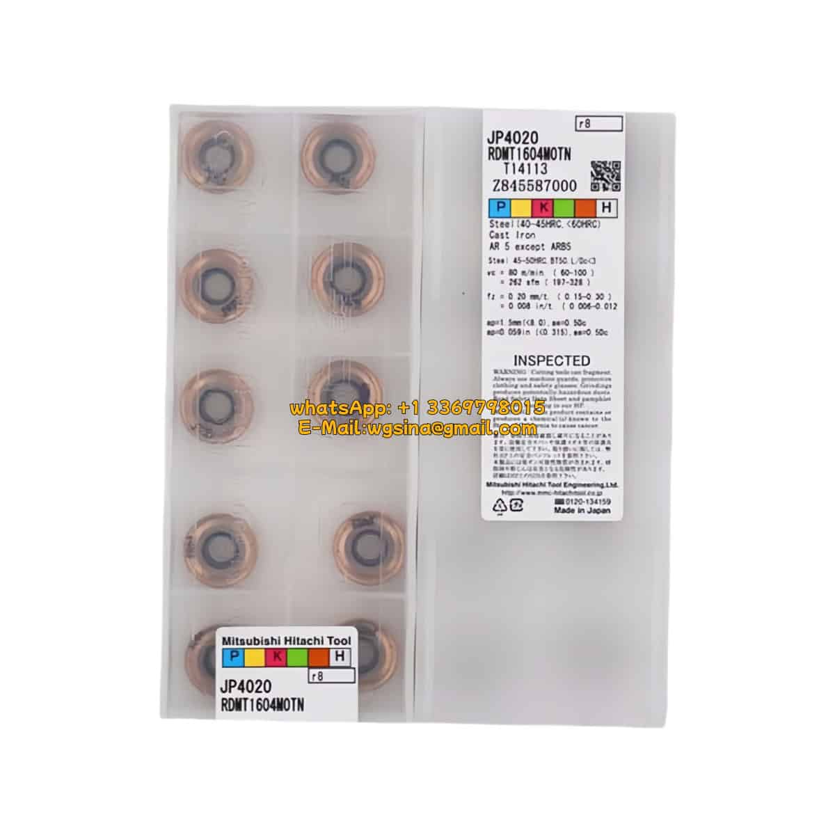 HITACHI 100% Original RDMT1604MOTN JP4020 Cutting Tools 10PCS