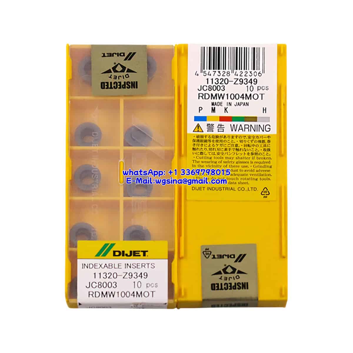 DIJET 100% Original RDMW1004MOT JC8003 Cutting Tools 10PCS
