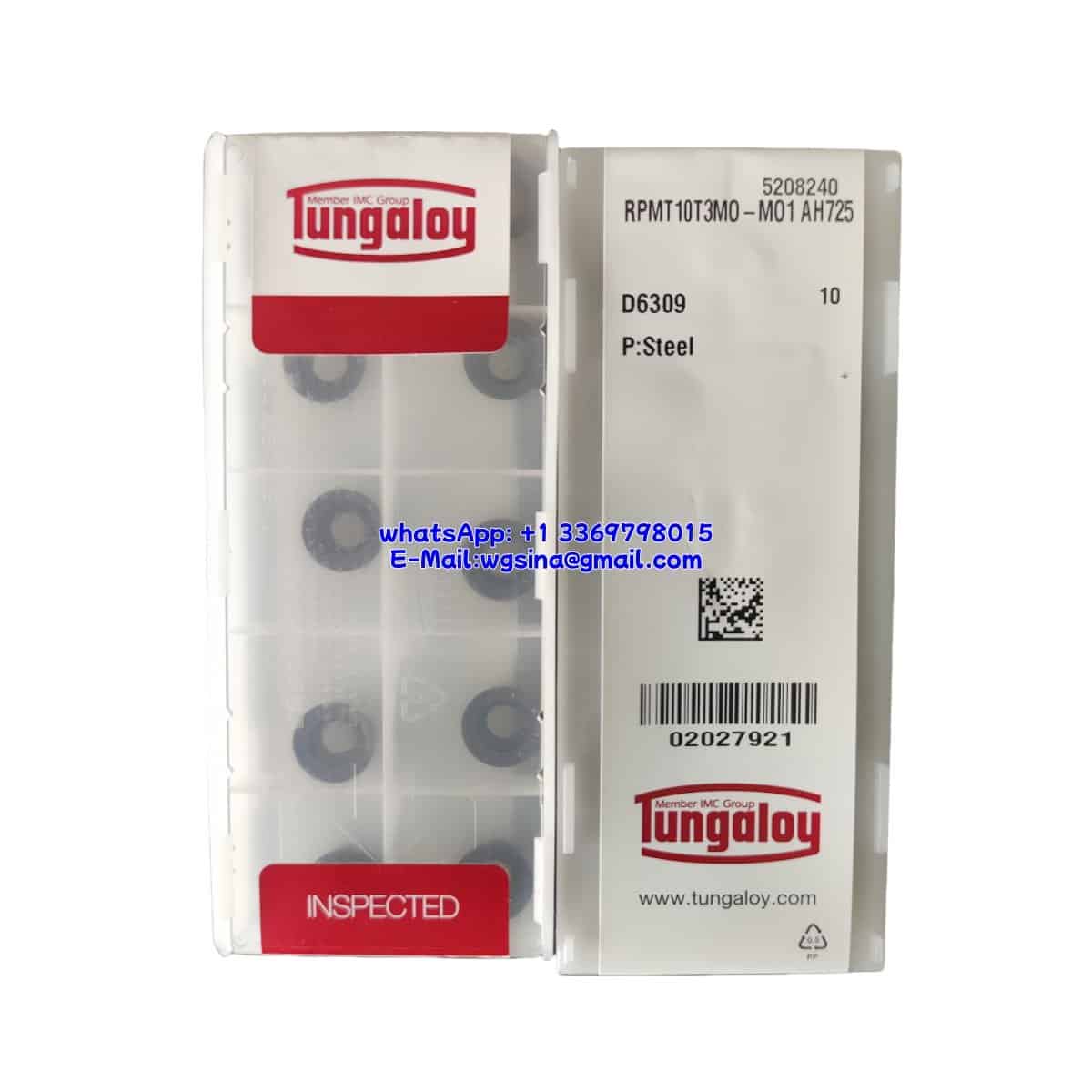 TUNGALOY 100% Original RPMT10T10T3M0-M01 AH725 Cutting Tools 10PCS
