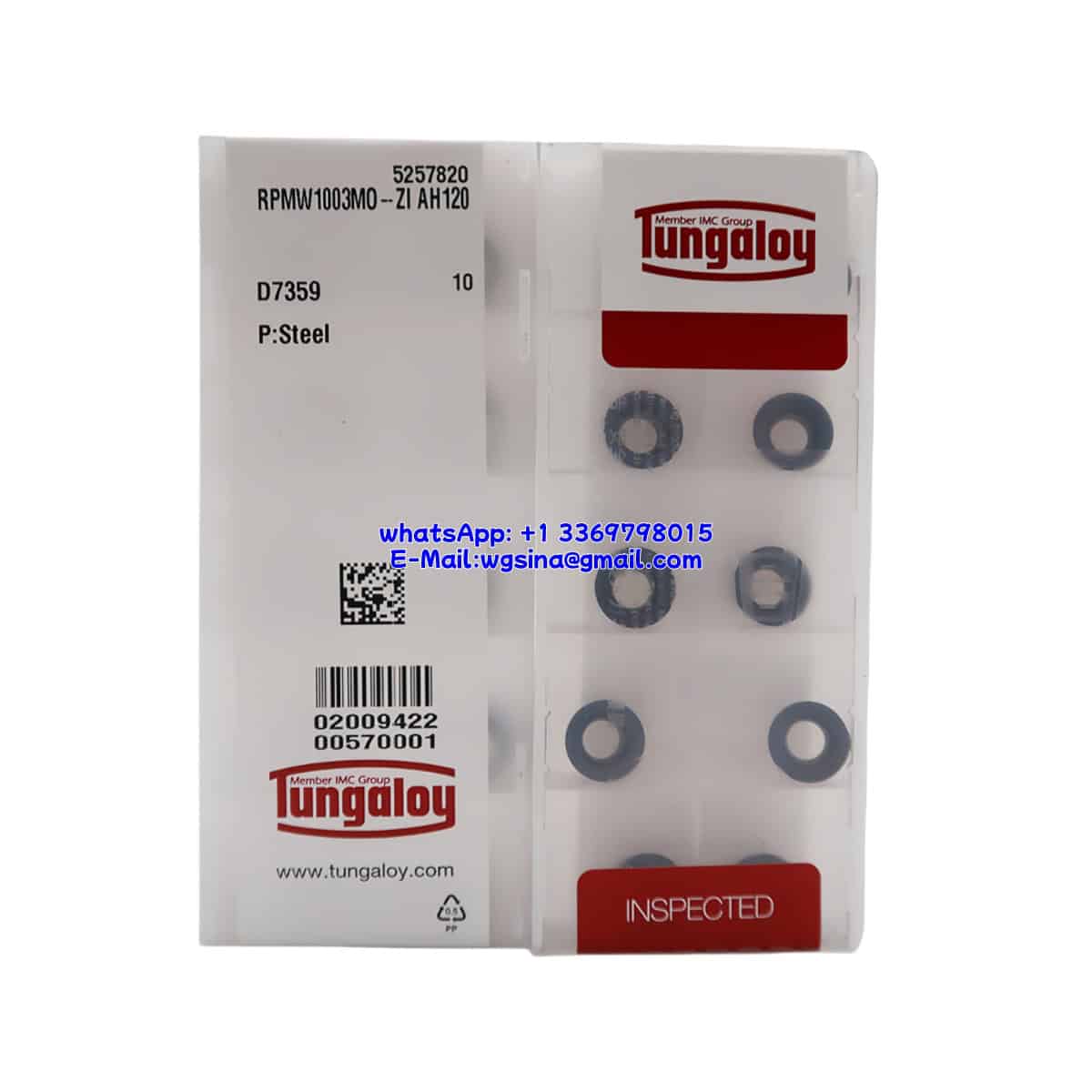 TUNGALOY 100% Original RPMW1003M0-ZI AH120 Cutting Tools 10PCS