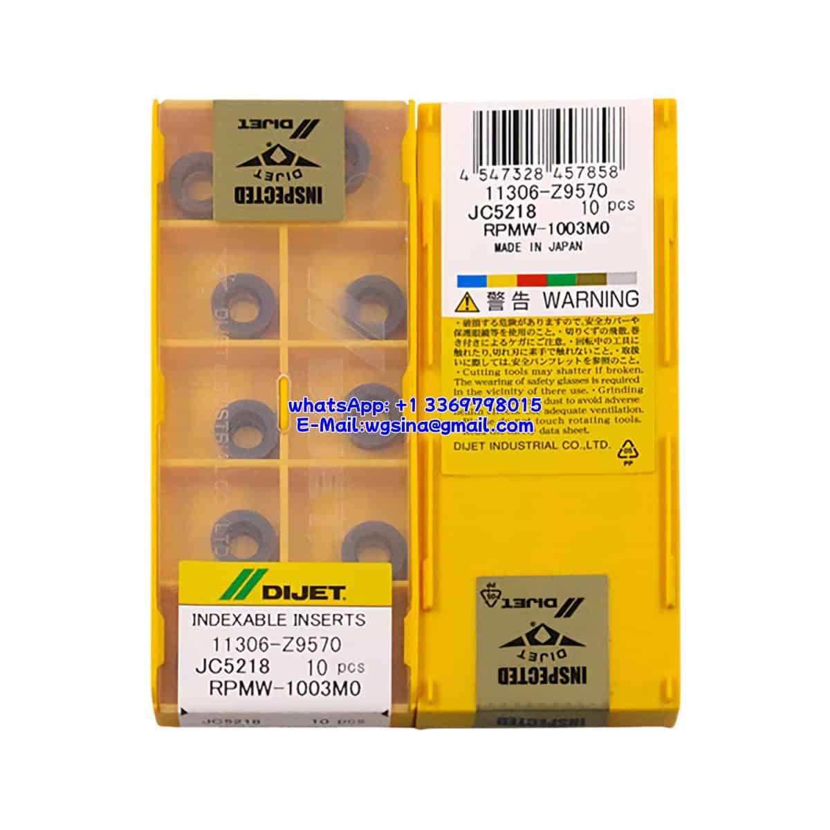 DIJET 100% Original RPMW1003MO JC5218 Cutting Tools 10PCS