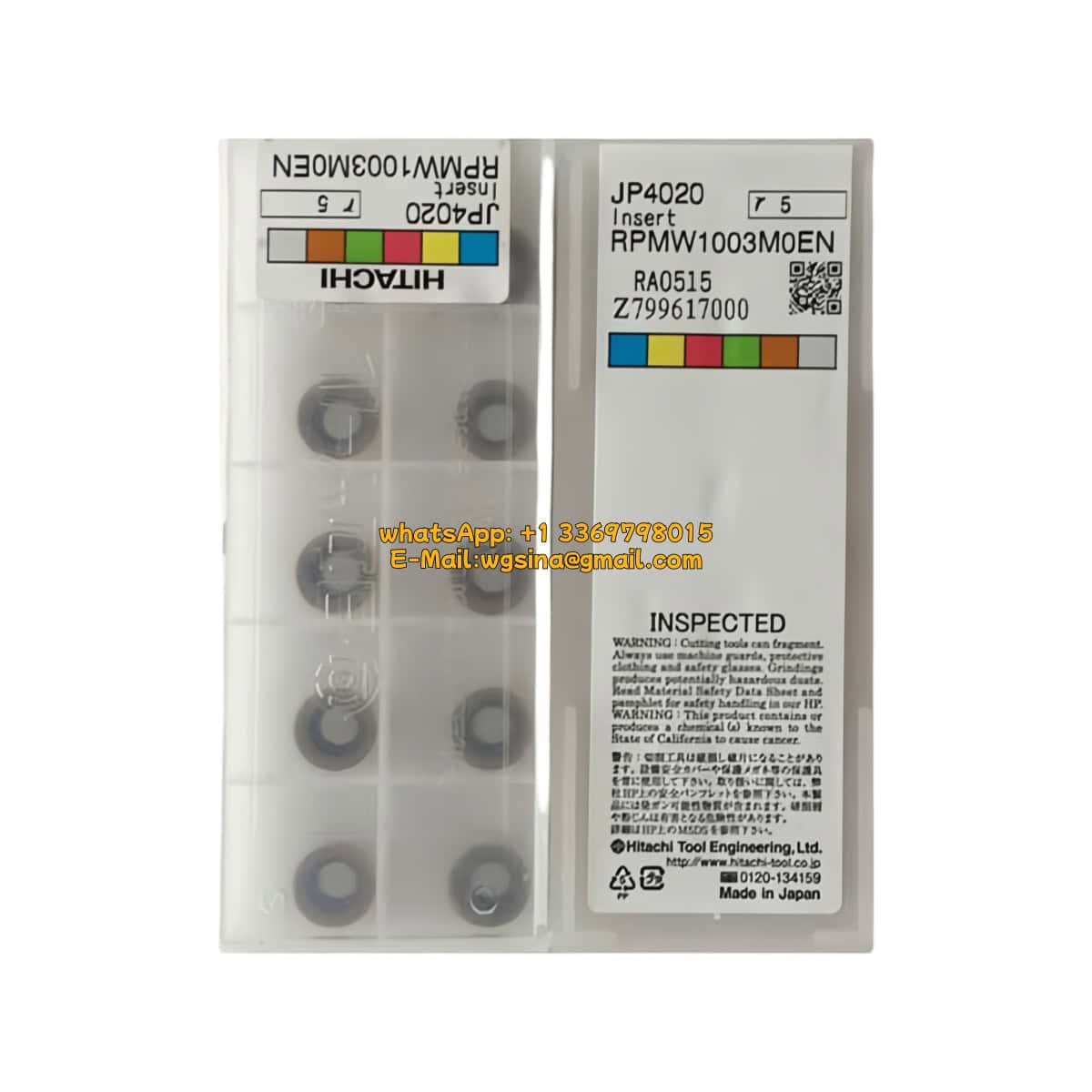 HITACHI 100% Original RPMW1003MOEN JP4020 Cutting Tools 10PCS