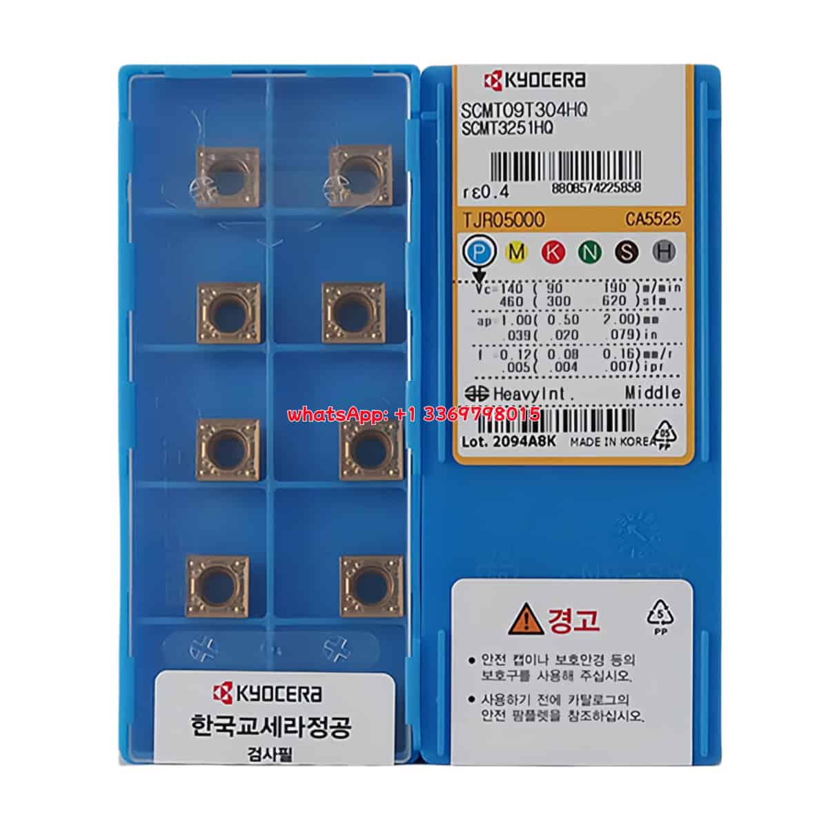 Kyocera 100% Original SCMT09T304HQ CA5525 Cutting Tools 10PCS