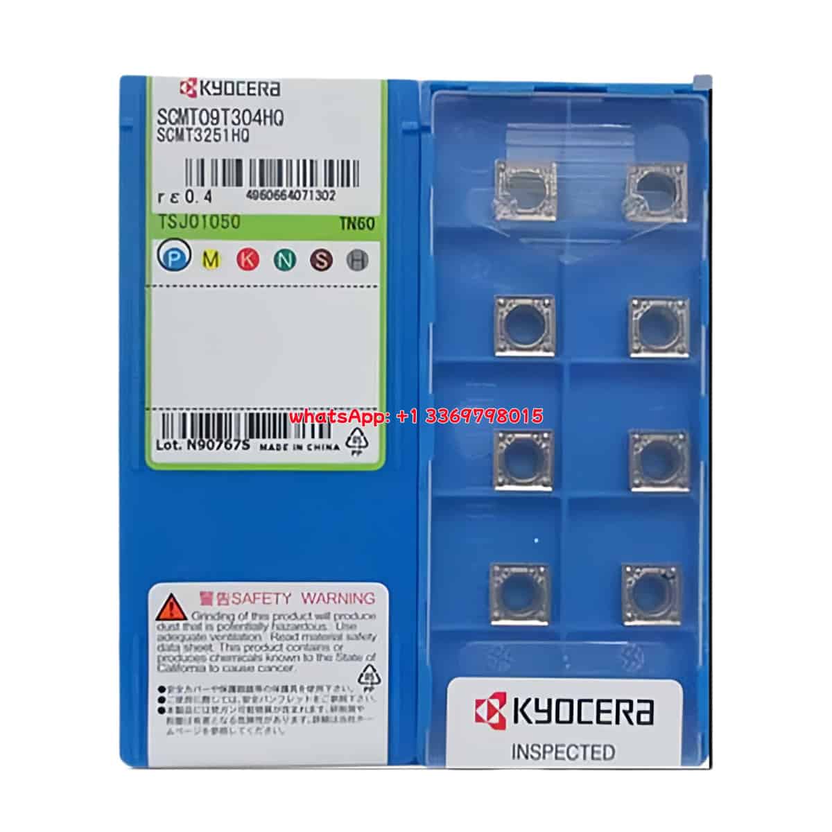 Kyocera 100% Original SCMT09T304HQ TN60 Cutting Tools 10PCS