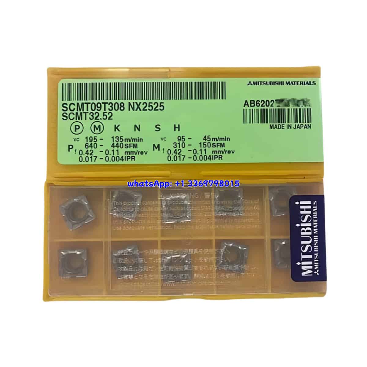 Mitsubishi 100% Original SCMT09T308 NX2525 Cutting Tools 10PCS
