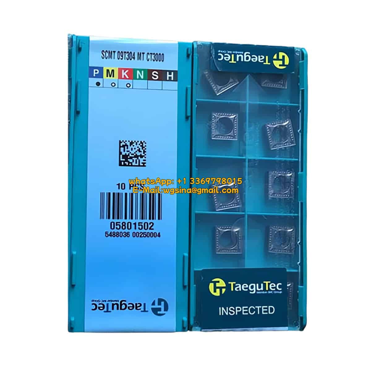 TaeguTec 100% Original SCMT 09T304 MT CT3000 Cutting Tools 10PCS