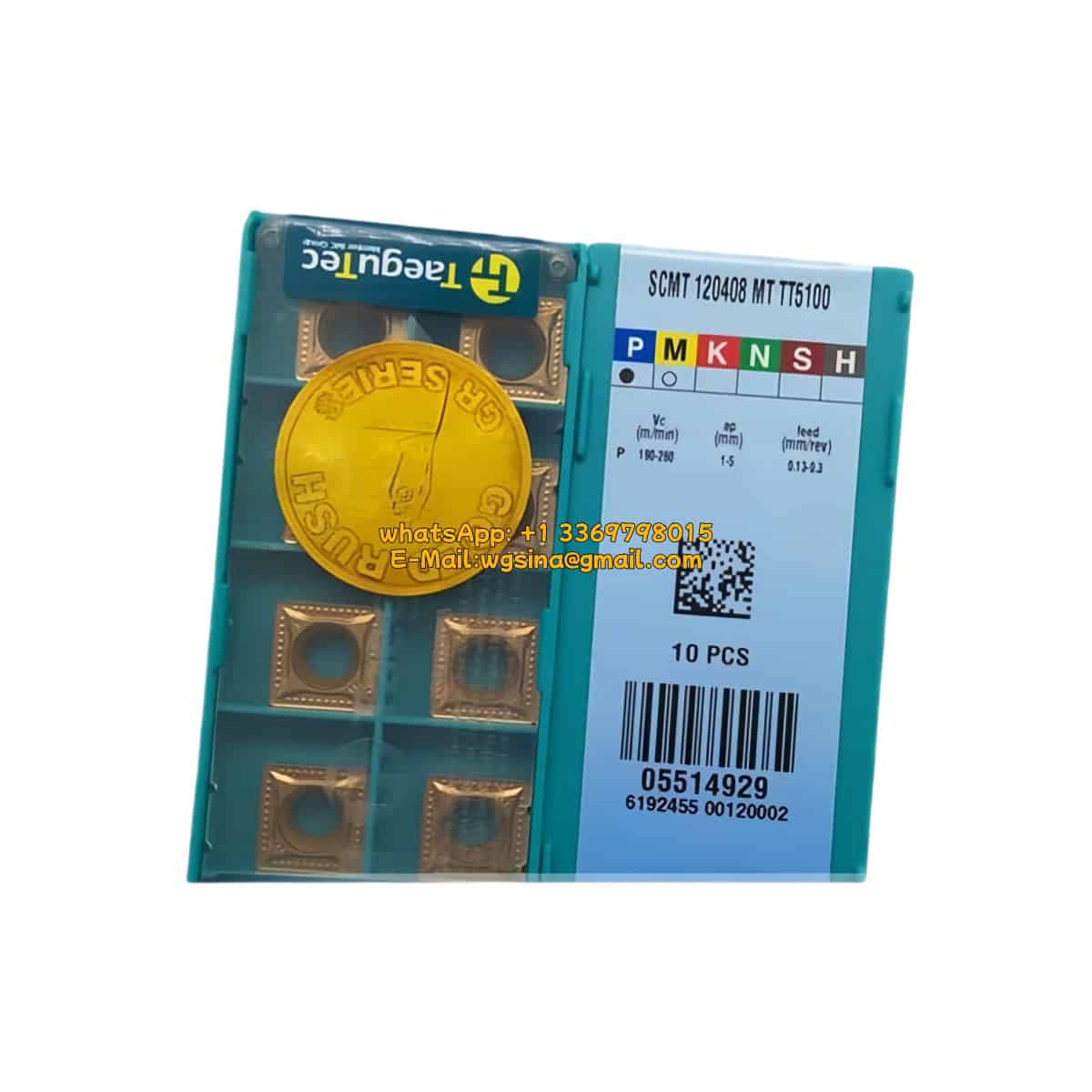 TaeguTec 100% Original SCMT 120408 MT TT5100 Cutting Tools 10PCS