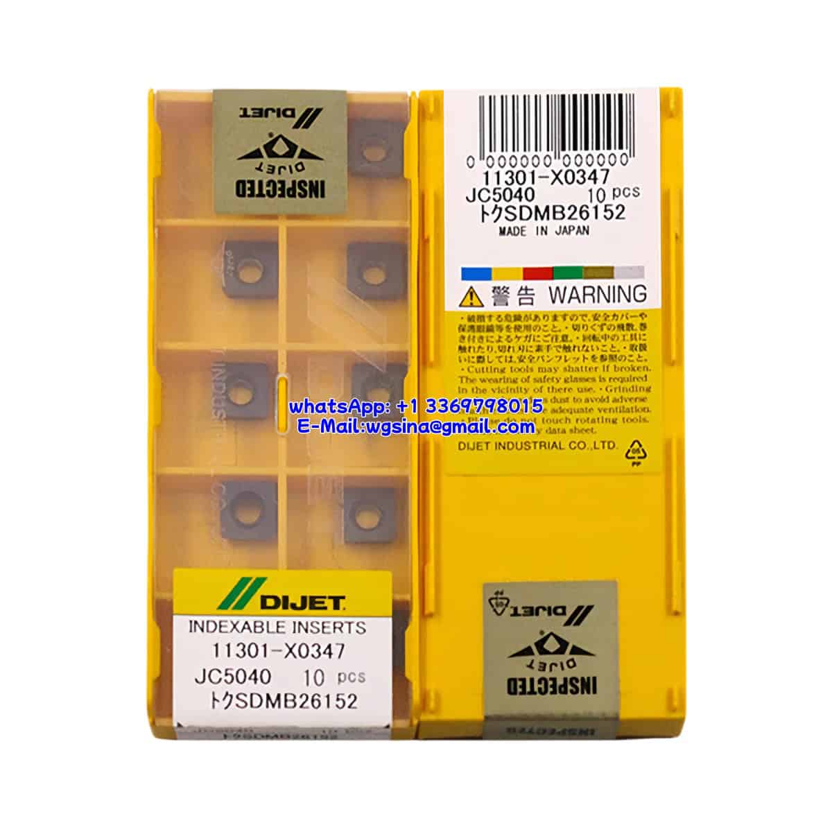 DIJET 100% Original SDMB26152 JC5040 Cutting Tools 10PCS