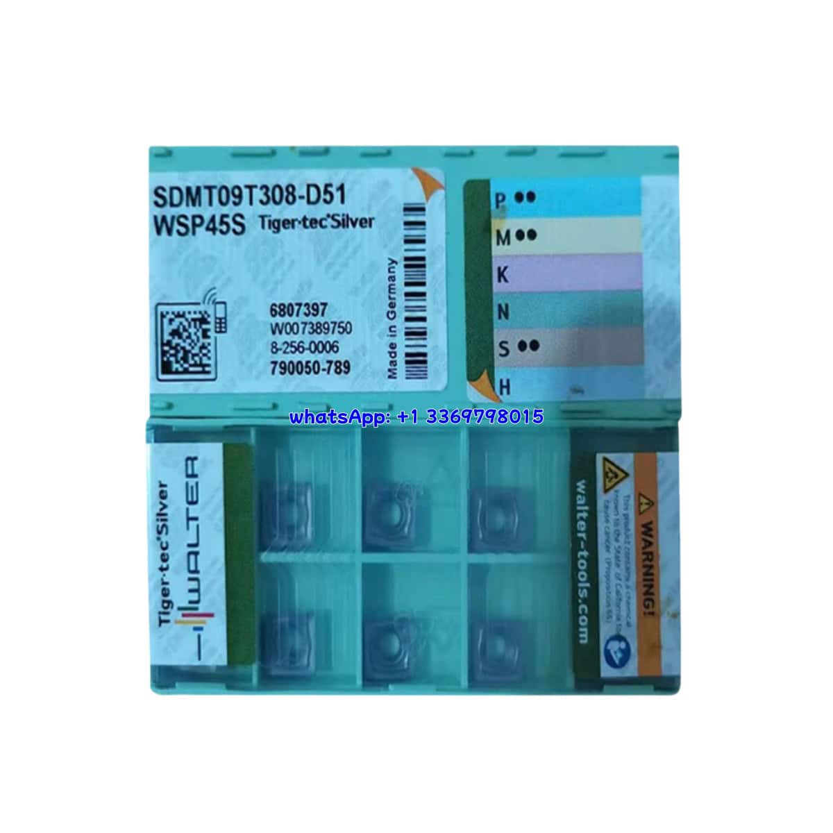 WALTER 100% Original SDMT09T308-D51 WSP45S Turning Insert 10PCS