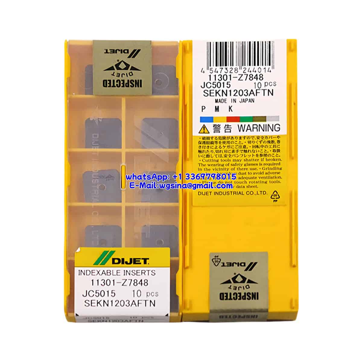 DIJET 100% Original SEKN1203AFTN JC5015 Cutting Tools 10PCS