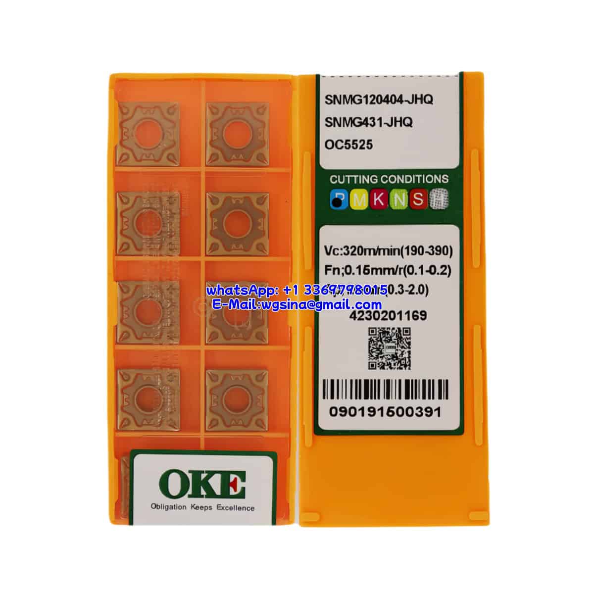 OKE 100% Original SNMG120404-JHQ OC5525 Cutting Tools 10PCS