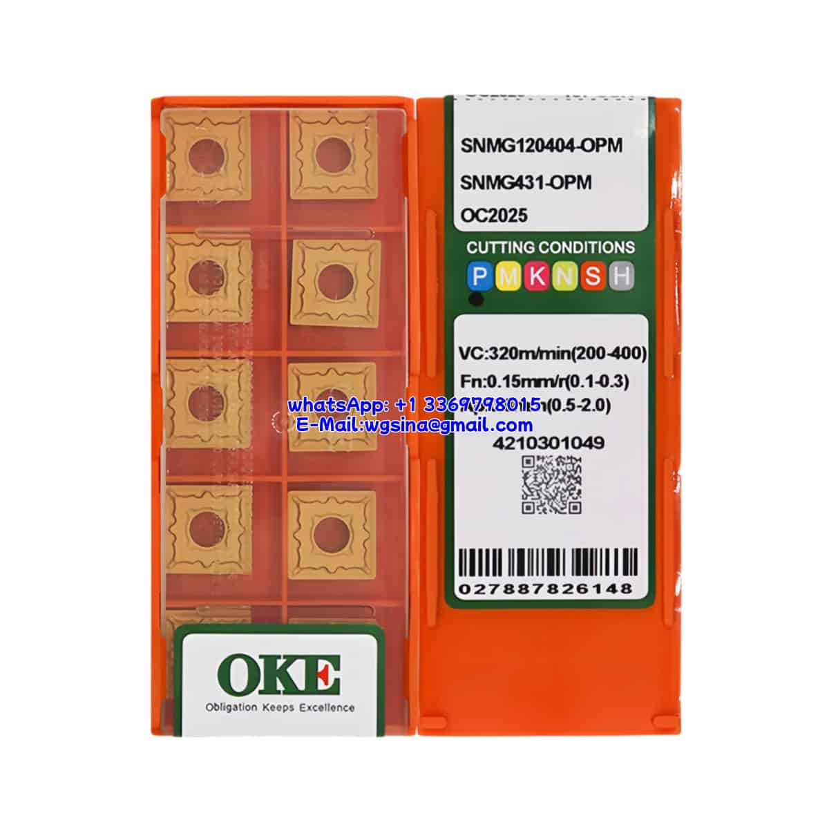OKE 100% Original SNMG120404-OPM OC2025 Cutting Tools 10PCS