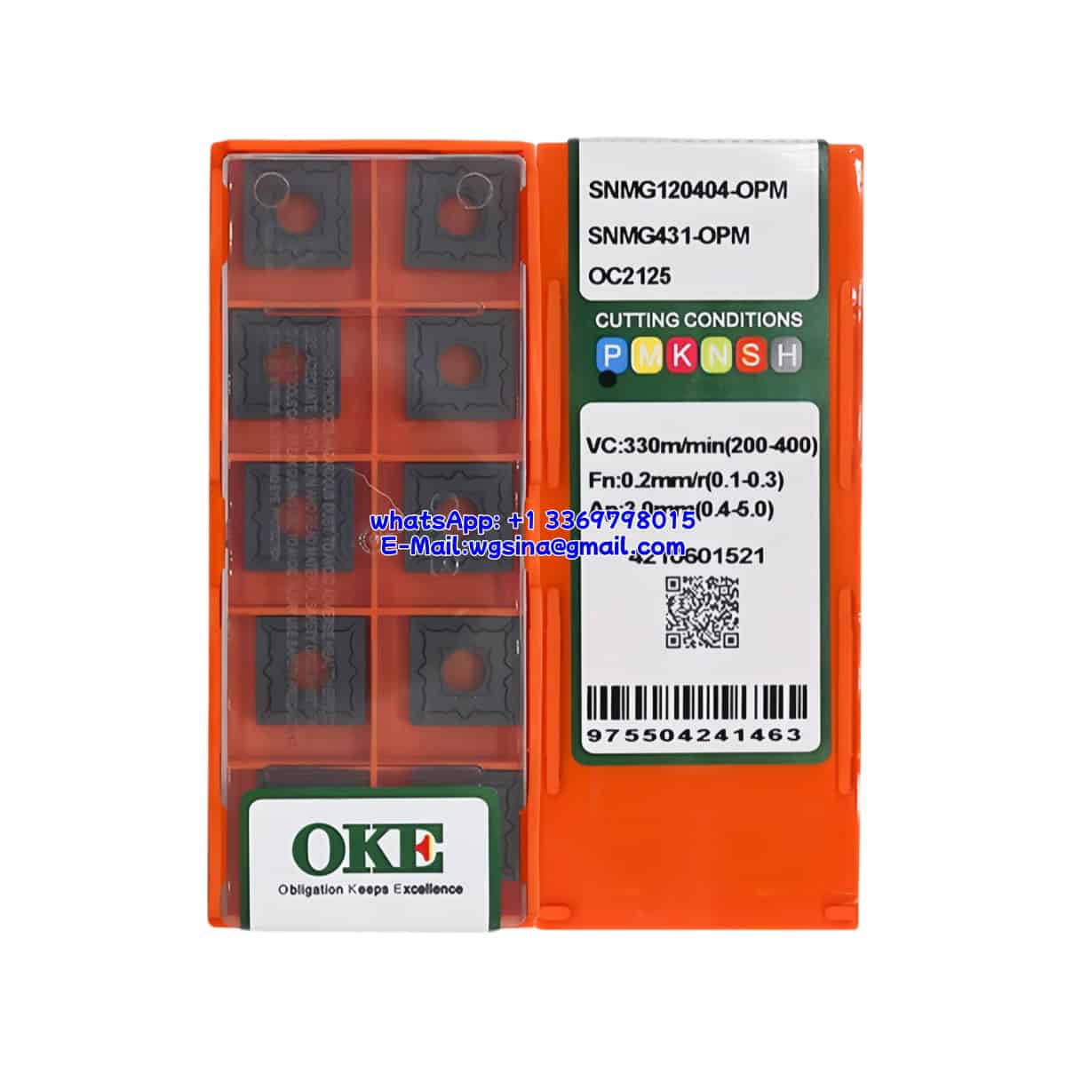 OKE 100% Original SNMG120404-OPM OC2125 Cutting Tools 10PCS
