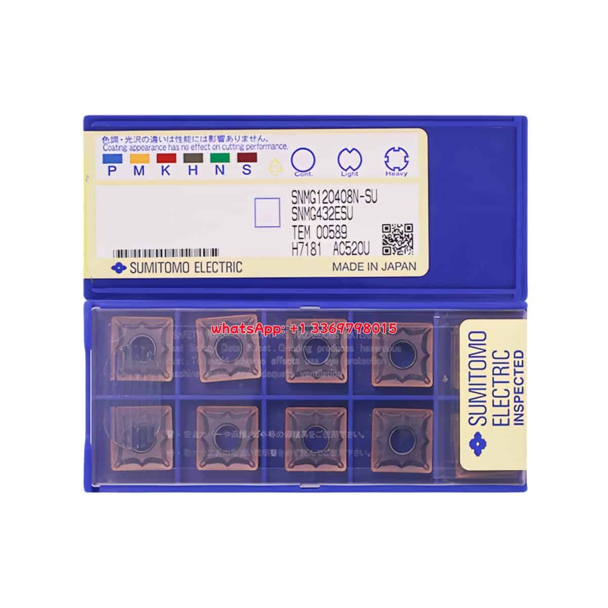 SUMITOMO 100% Original SNMG120408N-SU AC520U Cutting Tools 10PCS