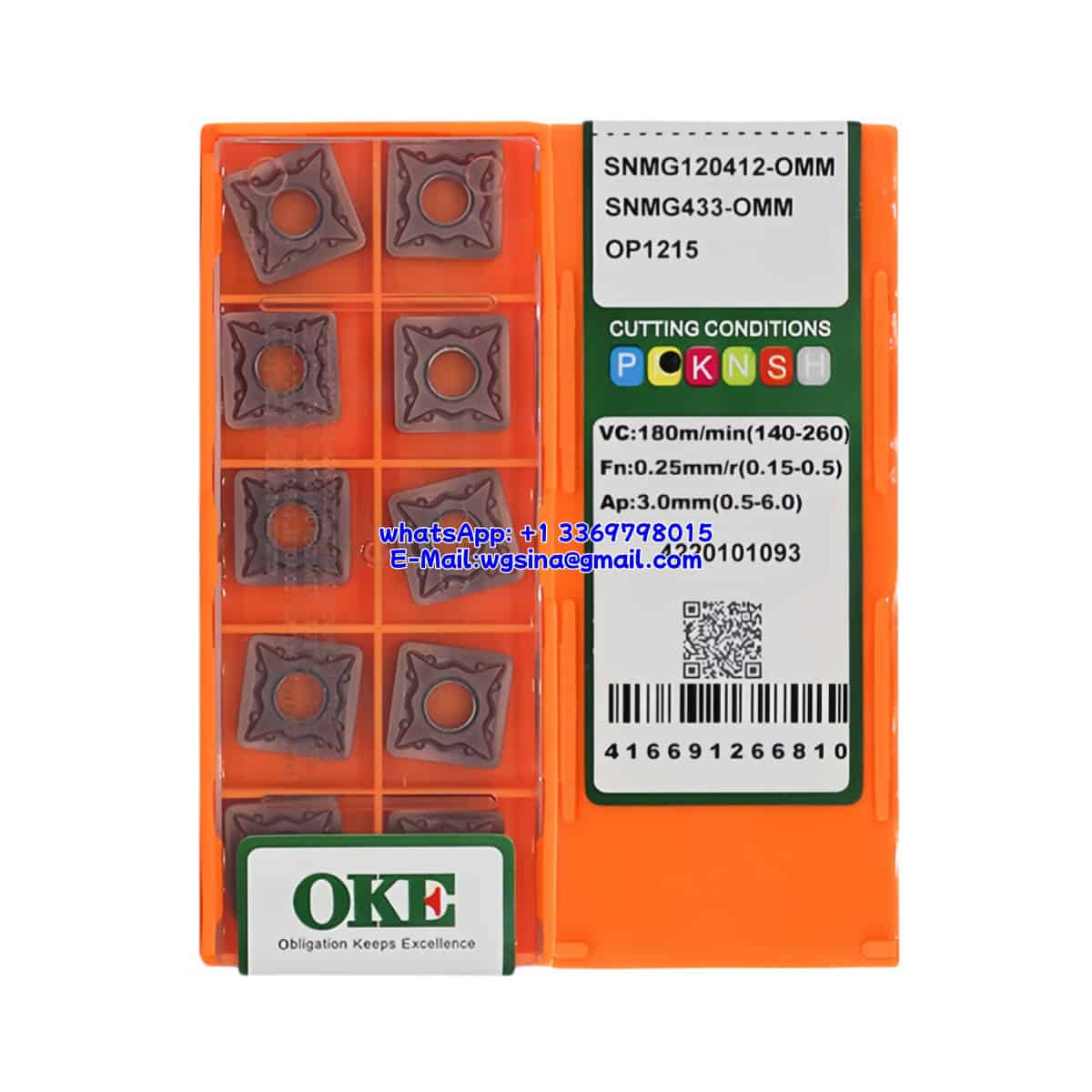 OKE 100% Original SNMG120412-OMM OP1215 Cutting Tools 10PCS