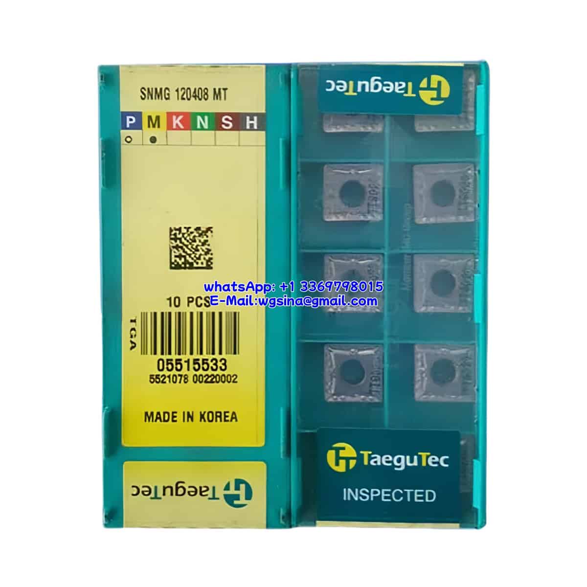 TaeguTec 100% Original SNMG 120408 MT TT7310 Cutting Tools 10PCS