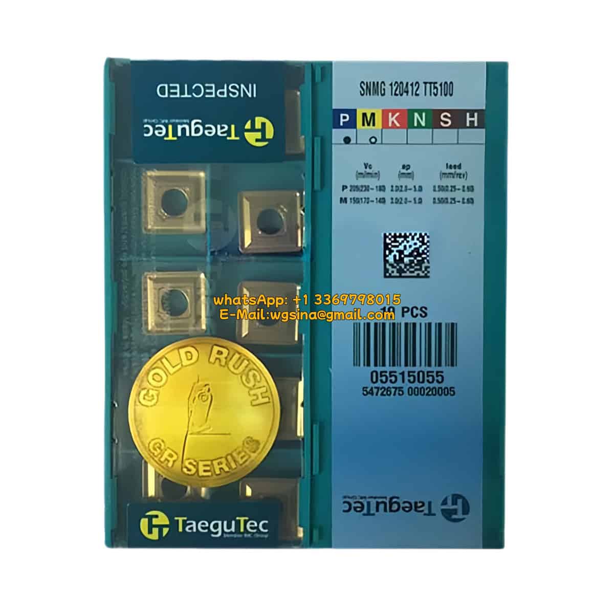 TaeguTec 100% Original SNMG 120412 TT5100 Cutting Tools 10PCS
