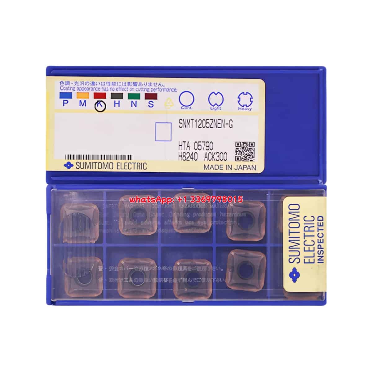 SUMITOMO 100% Original  Cutting Tool  Milling Insert SNMT1205ZNEN-H ACK300  10pcs