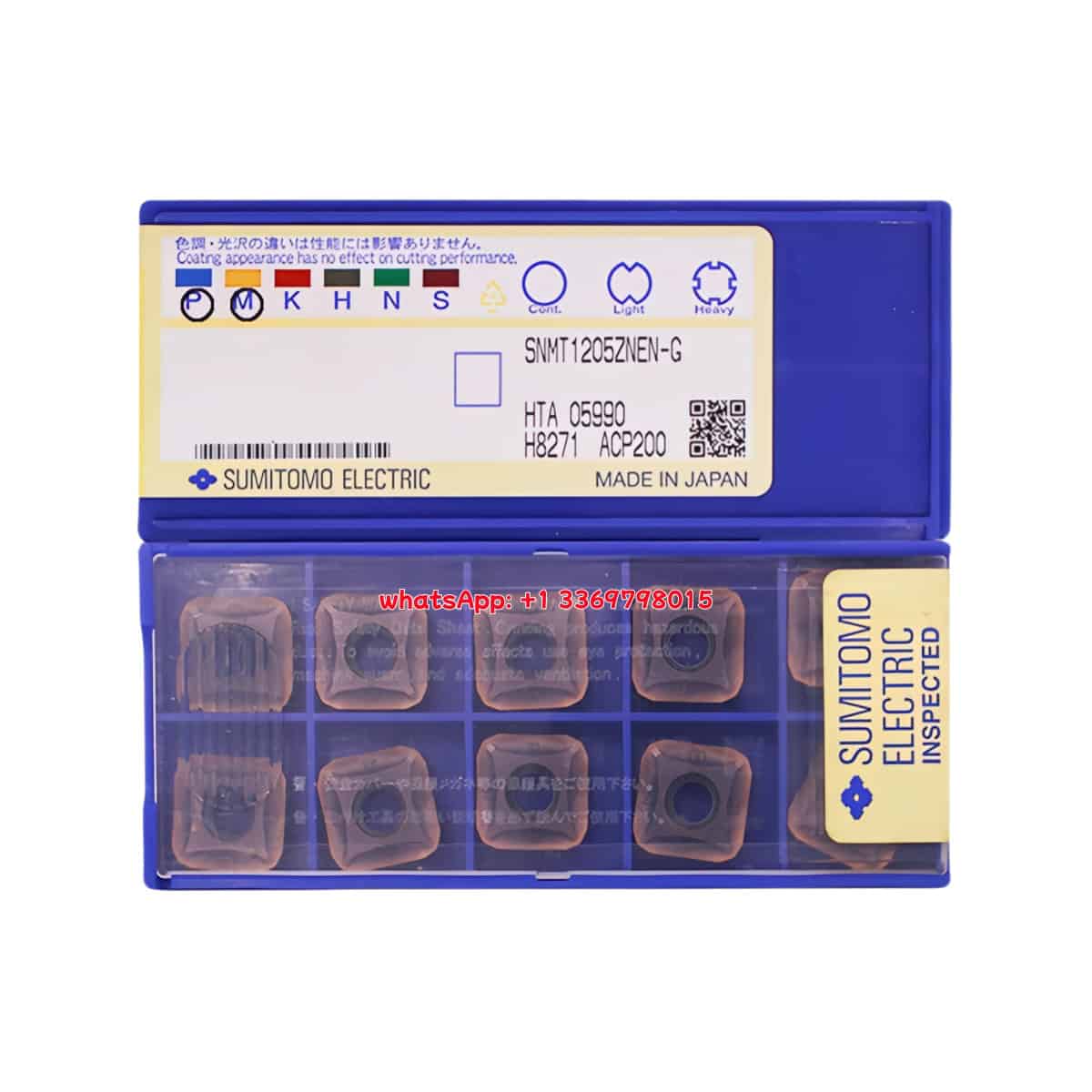 SUMITOMO 100% Original  Cutting Tool  Milling Insert SNMT13T6ANER-G ACP200  10pcs