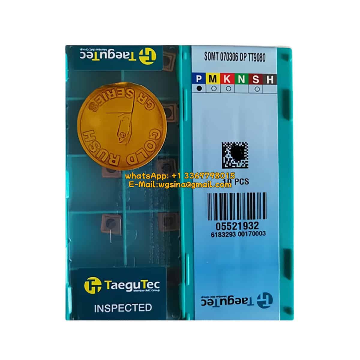 Taegutec 100% Original  Cutting Tool  Drill Insert SOMT08T306-DP TT9080  10pcs