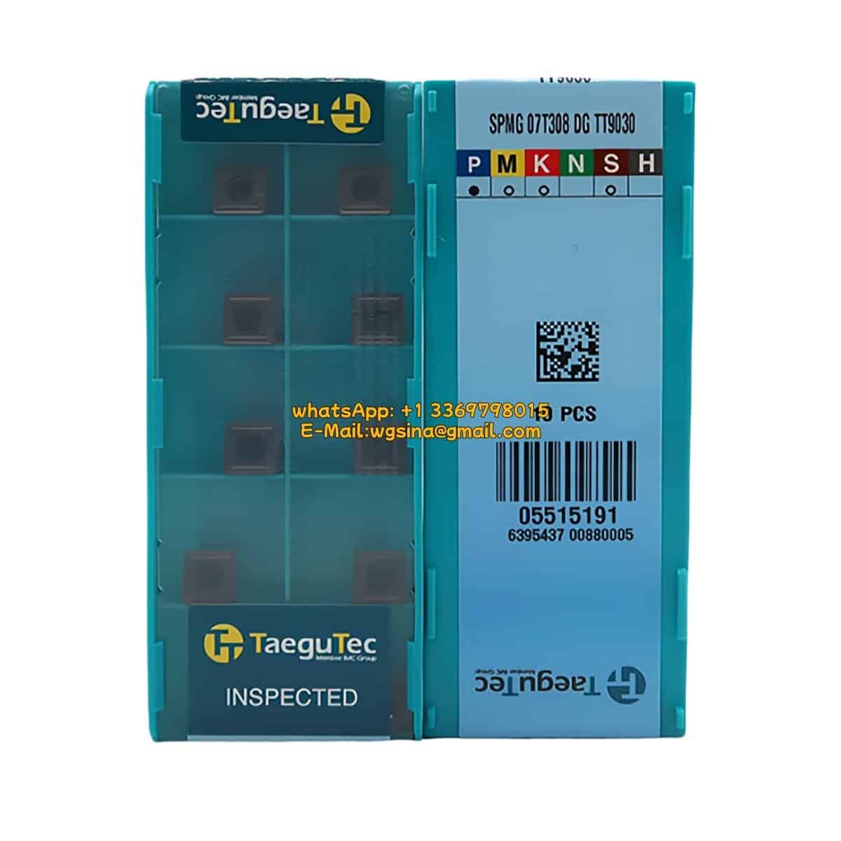 TaeguTec 100% Original SPMG 07T308 DG TT9030 Cutting Tools 10PCS
