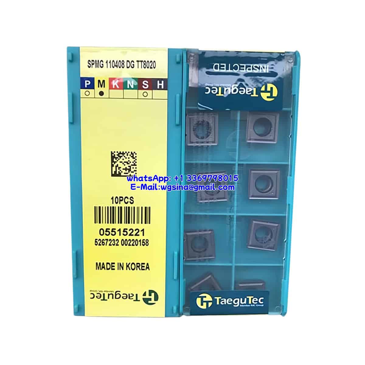 TaeguTec 100% Original SPMG 110408 DG TT8020 Cutting Tools 10PCS