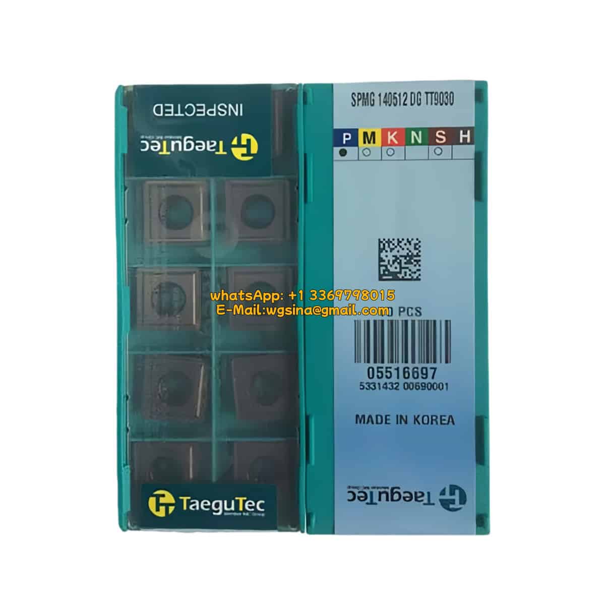 TaeguTec 100% Original SPMG 140512 DG TT9030 Cutting Tools 10PCS