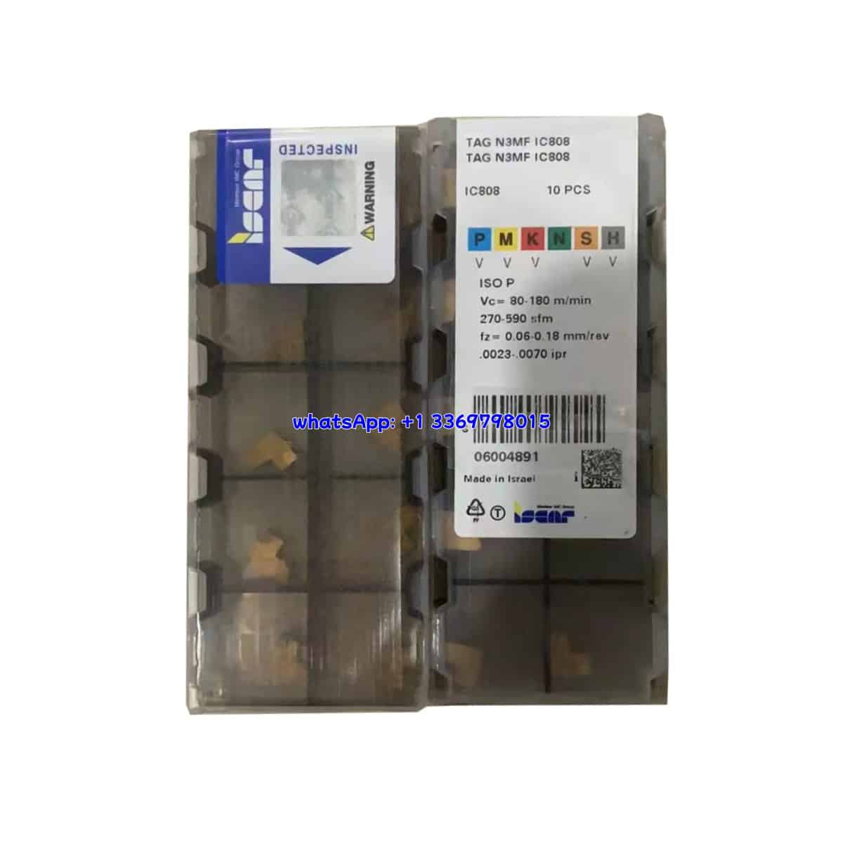Iscar 100% Original TAG N3MF IC808 Turning Insert 10PCS