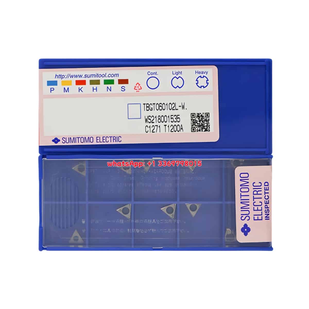 SUMITOMO 100% Original TBGT060102L-W T1200A Cutting Tools 10PCS