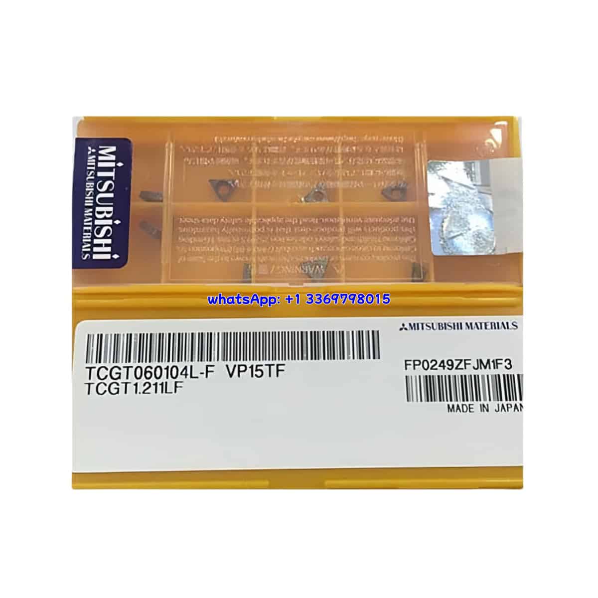 Mitsubishi 100% Original TCGT060104L-F VP15TF Cutting Tools 10PCS