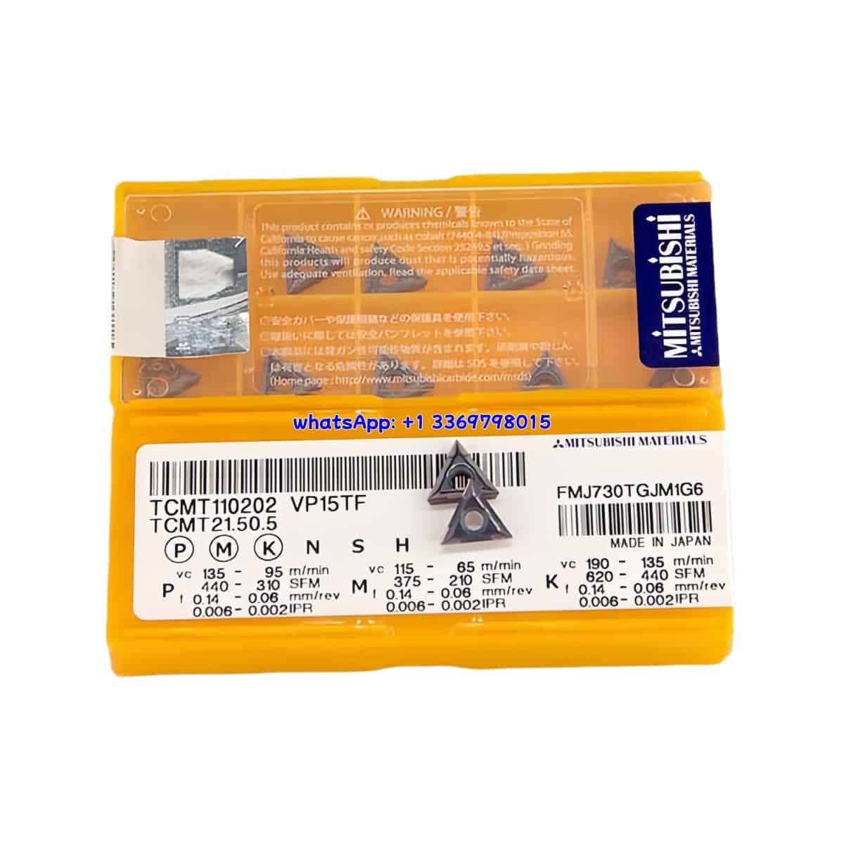 Mitsubishi 100% Original TCMT110202 VP15TF Cutting Tools 10PCS
