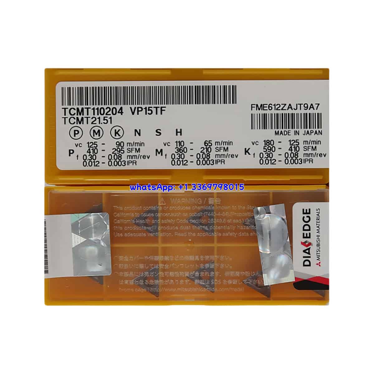 Mitsubishi 100% Original TCMT110204 VP15TF Cutting Tools 10PCS