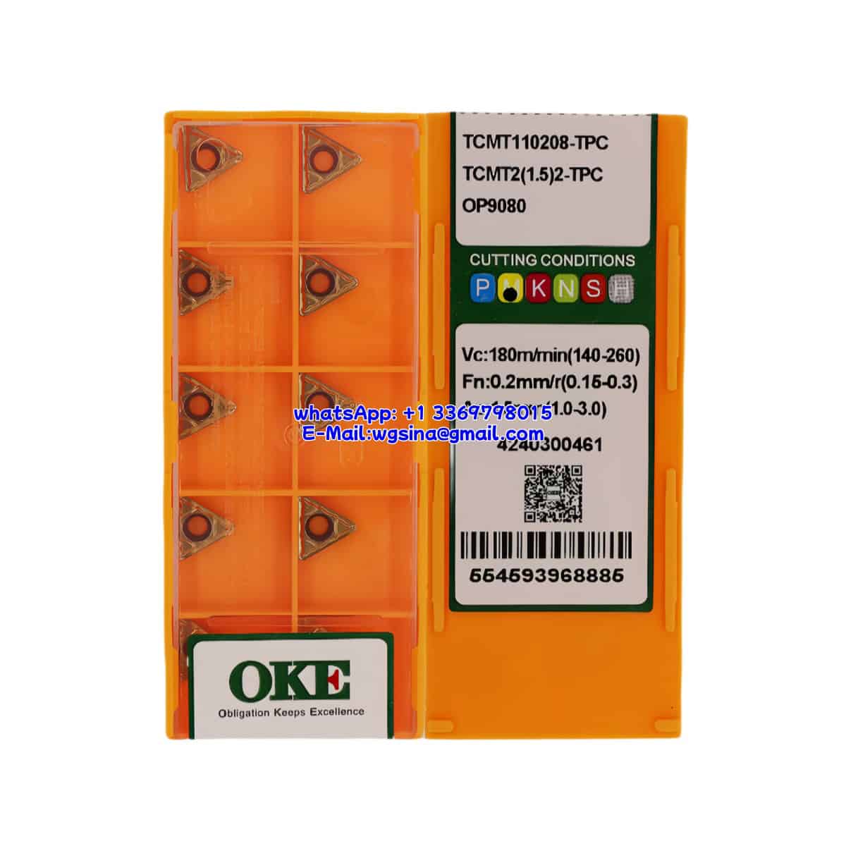 OKE 100% Original TCMT110208-TPC OP9080 Cutting Tools 10PCS