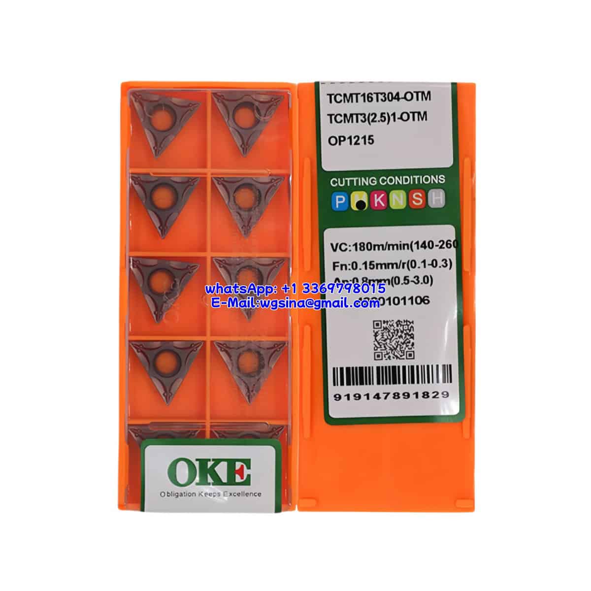 OKE 100% Original TCMT16T304-OTM OP1215 Cutting Tools 10PCS